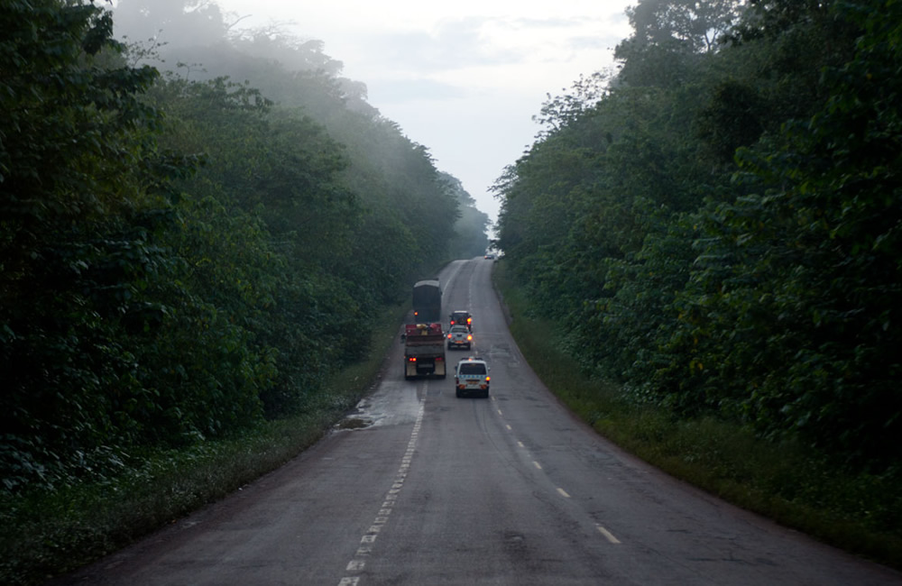 Driving in Uganda
